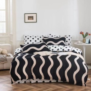 Pościel Satynowa z Mikrofibry 200x220 Elena 563 3cz