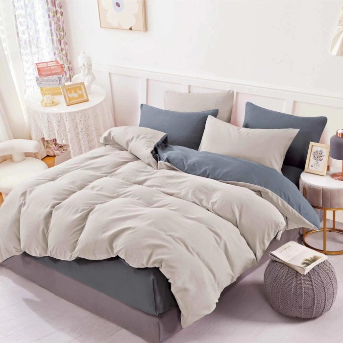 Pościel Satynowa z Mikrofibry 160x200 Dwustronna Elena 559 3cz