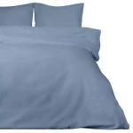 Pościel bawełniana 160x200 Extra niebieska ciemna jednobarwna