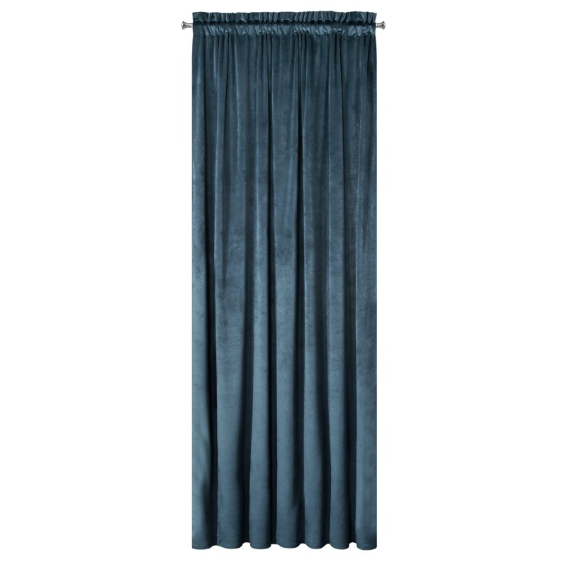 Zasłona Zaciemniająca 140x250 Na Taśmie Żabki Welur PREMIUM - Szmaragdowa-2