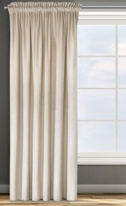 Zasłona Zaciemniająca 140x250 Na Taśmie Żabki Welur PREMIUM - Beżowa-3