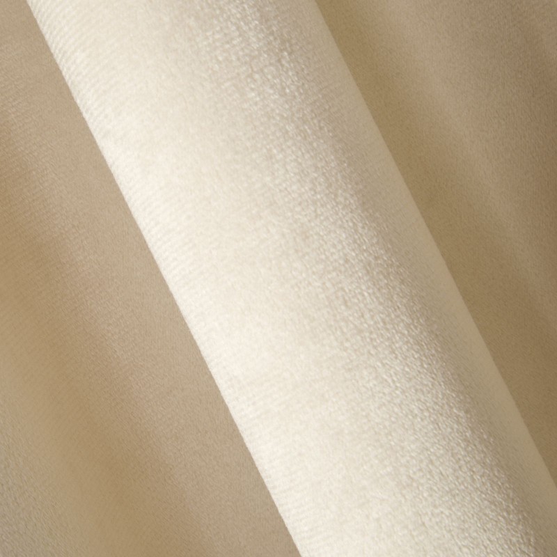 Zasłona Zaciemniająca 140x250 Na Taśmie Żabki Welur PREMIUM - Beżowa-4