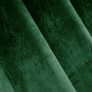 Zasłona Zaciemniająca 140x250 Na Taśmie Żabki Welur PREMIUM - Butelkowa Zielona-4