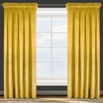 Zasłona Zaciemniająca 140x250 Na Taśmie Żabki Welur PREMIUM - Musztardowa