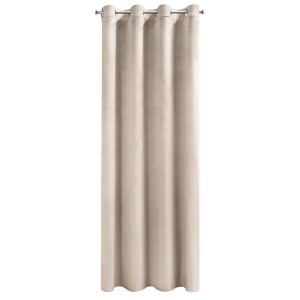 Zasłona Zaciemniająca 140x250 Na Przelotkach Welur PREMIUM - Beżowa-4