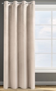 Zasłona Zaciemniająca 140x250 Na Przelotkach Welur PREMIUM - Beżowa-5