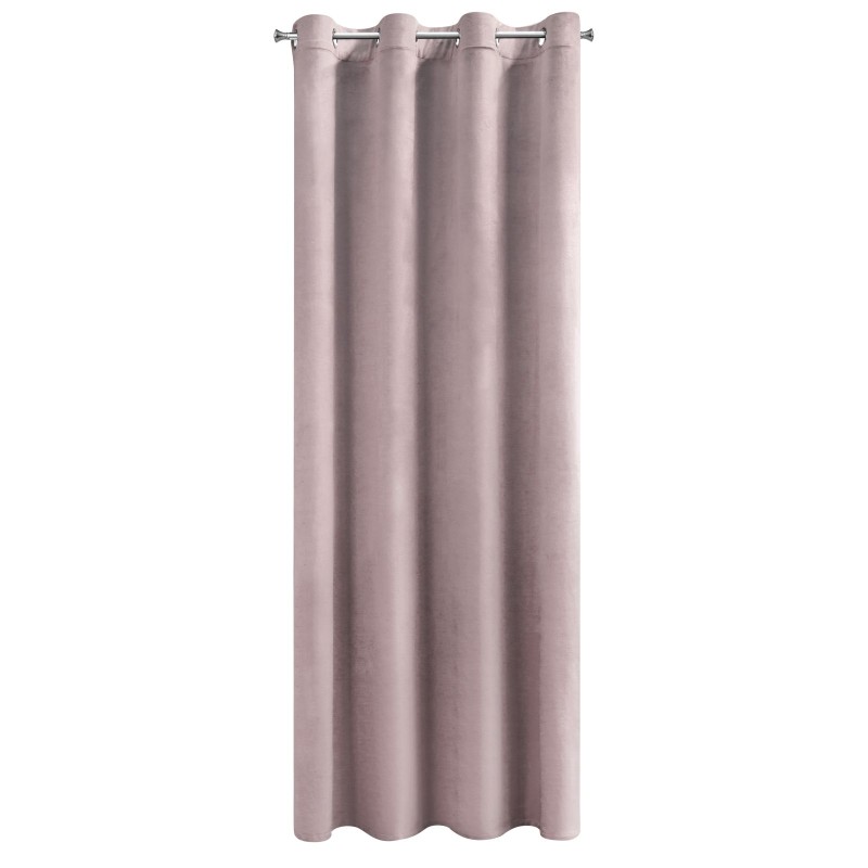 Zasłona Zaciemniająca 140x250 Na Przelotkach Welur PREMIUM - Różowa Lila-6