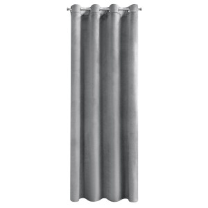 Zasłona Zaciemniająca 140x250 Na Przelotkach Welur PREMIUM - Szara-3