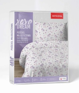 37544Pościel bawełniana 140x200 cm młodzieżowa biała w jednorożce i babeczki – SweetDream – wzór 5587 A-6
