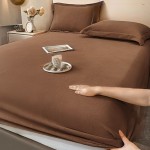 Prześcieradło Polarowe Pluszowe Miś 90x200 cm z Gumką – Brązowe Jasne, Ciepłe, Miękkie