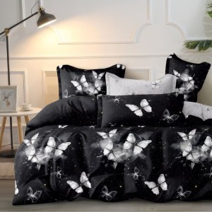 Pościel Satynowa z Mikrofibry 160x200 Dwustronna Elena 574 3cz-1