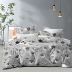 Pościel Satynowa z Mikrofibry 160x200 Dwustronna Elena 572 3cz