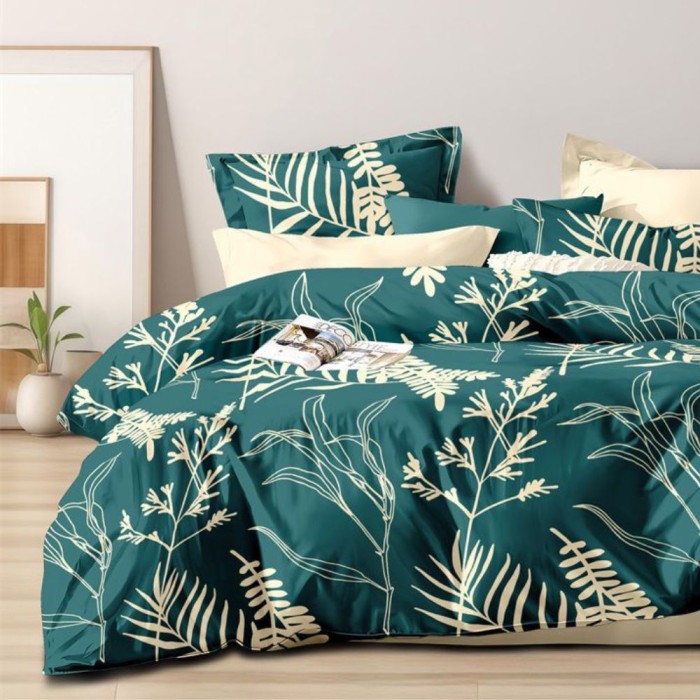 Pościel Dwustronna z Mikrofibry 160x200 Elena 571 4cz Prześcieradło z Gumką