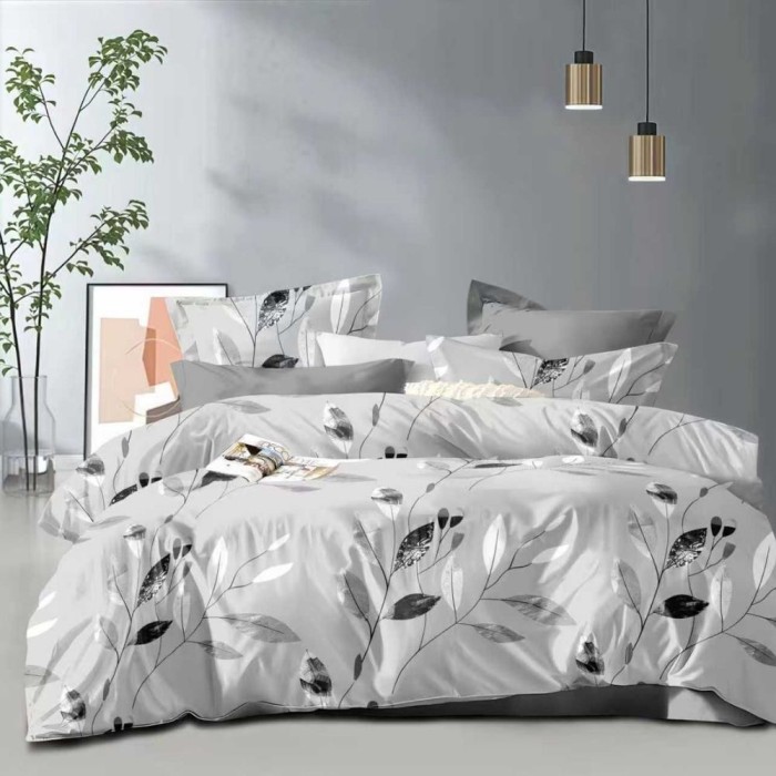 Pościel Dwustronna z Mikrofibry 160x200 Elena 567 4cz Prześcieradło z Gumką