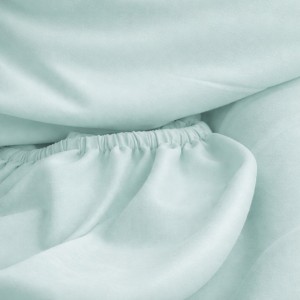 Prześcieradło z gumką miętowe 160x200 – miękkie i trwałe-4