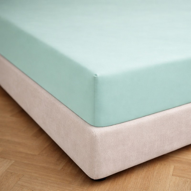 Prześcieradło Z Gumką 200x220 Miętowe-2