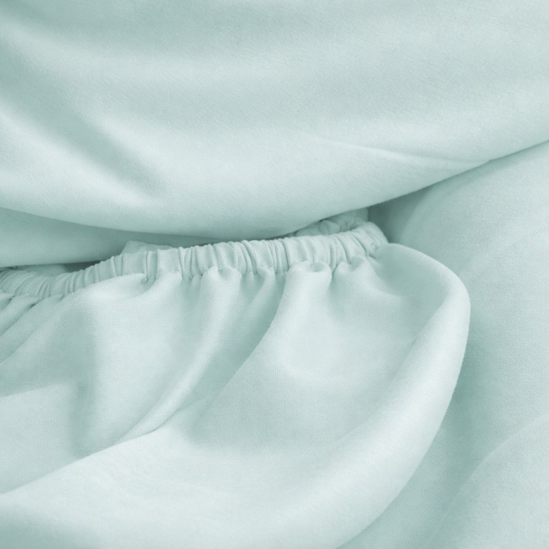 Prześcieradło z gumką 120x200 Miętowe-4