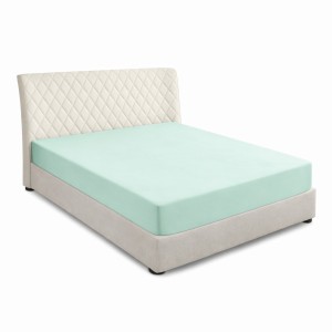 Prześcieradło z gumką 120x200 Miętowe-5