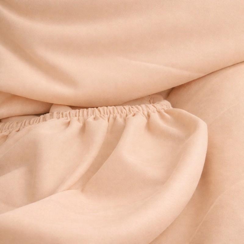 Prześcieradło z gumką 180x200 Beżowe-4