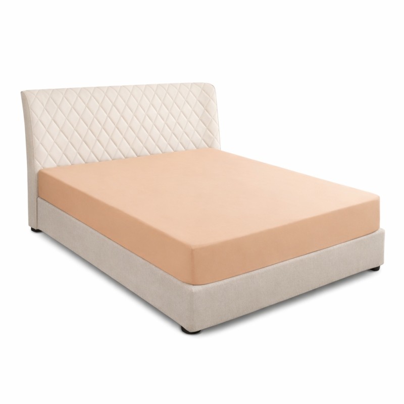 Prześcieradło z gumką 90x200 Beżowe-5