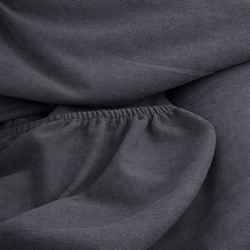 Prześcieradło z gumką 180x200 Grafitowe-4