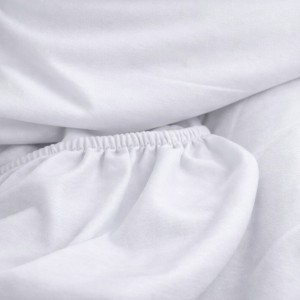 Prześcieradło z gumką białe 160x200 – miękkie i trwałe-4