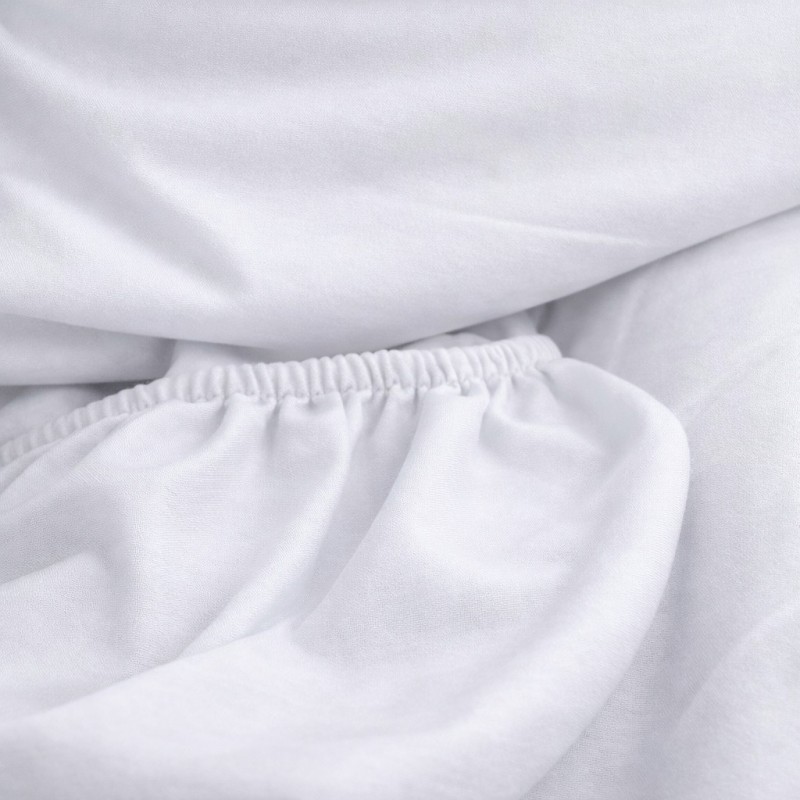 Prześcieradło z gumką 200x220 Białe-4