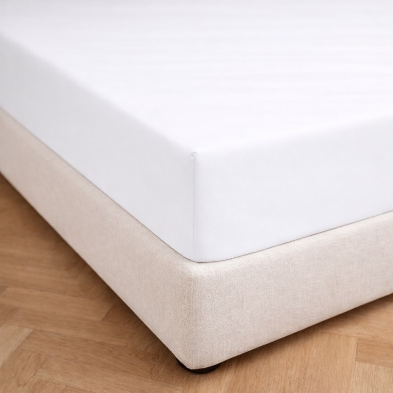 Prześcieradło z gumką 120x200 Białe-2