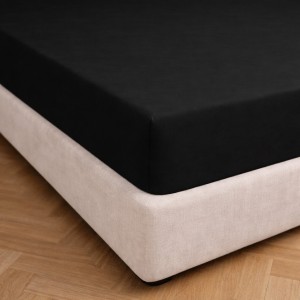 Prześcieradło z gumką 180x200 Czarne-2