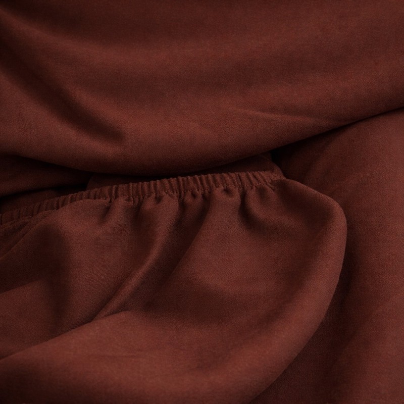 Prześcieradło z gumką 120x200 Brązowe-4