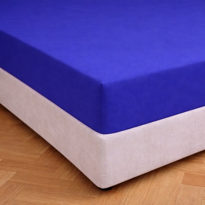 Prześcieradło z gumką niebieskie 160x200 – miękkie i trwałe-2