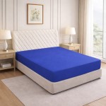 Prześcieradło z gumką 200x220 Niebieskie