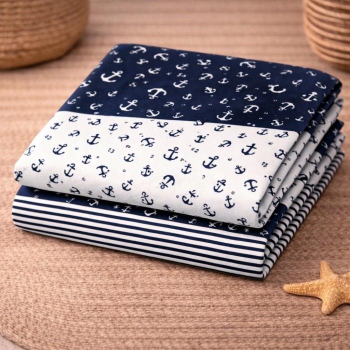 Ręcznik plażowy 70x140 w kotwice szybkoschnący-2