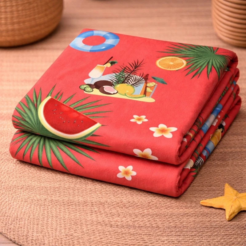 Ręcznik plażowy 70x140 wakacyjny szybkoschnący-2