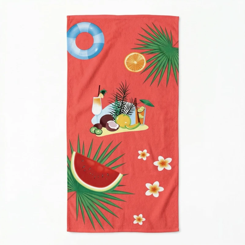 Ręcznik plażowy 70x140 wakacyjny szybkoschnący-4