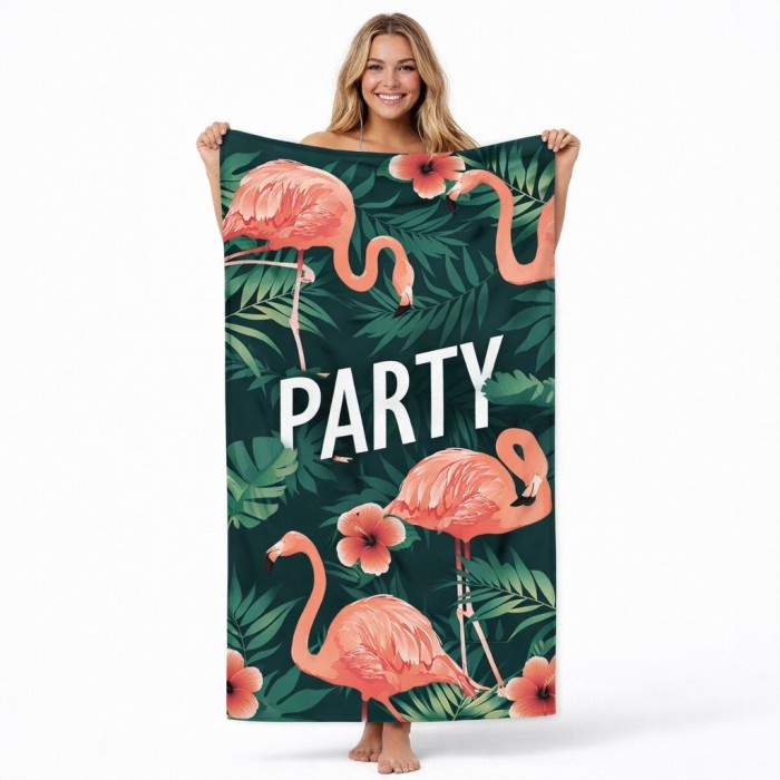 Ręcznik plażowy 70x140 party szybkoschnący