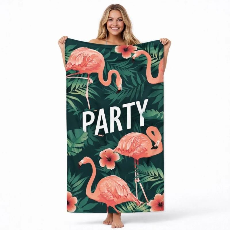 Ręcznik plażowy 70x140 party szybkoschnący