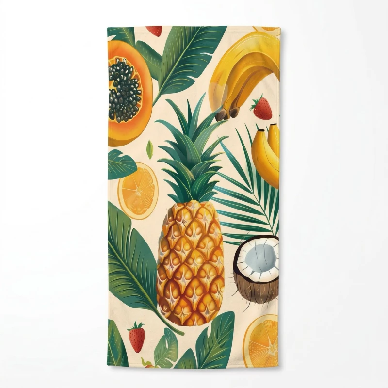 Ręcznik plażowy 70x140 owoce tropikalne szybkoschnący-4