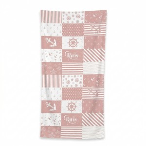 Ręcznik plażowy 70x140 paris marynarski szybkoschnący-4