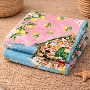 Ręcznik plażowy 70x140 cytrynki szybkoschnący-2