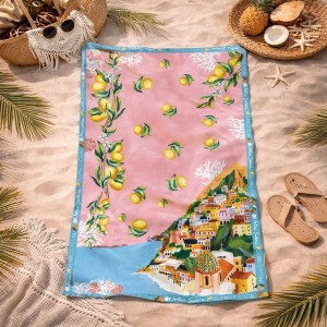 Ręcznik plażowy 70x140 cytrynki szybkoschnący-3