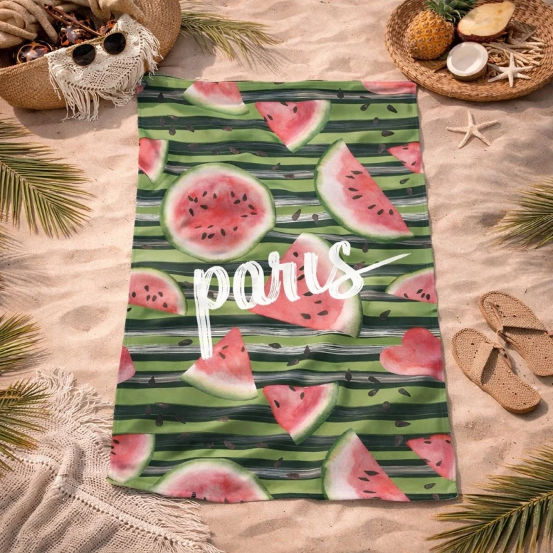 Ręcznik plażowy 70x140 arbuzy szybkoschnący-3