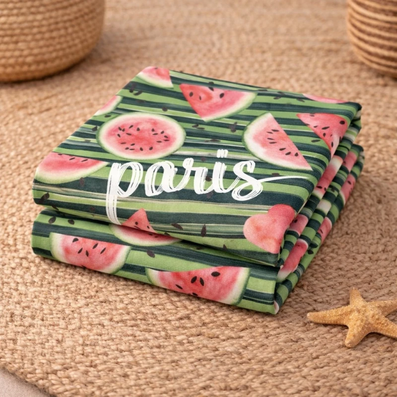 Ręcznik plażowy 70x140 arbuzy szybkoschnący-2