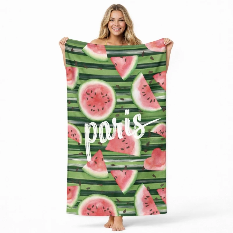 Ręcznik plażowy 70x140 arbuzy szybkoschnący