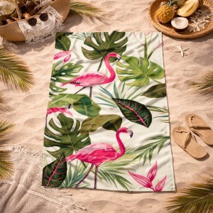 Ręcznik plażowy 70x140 flaming szybkoschnący-3