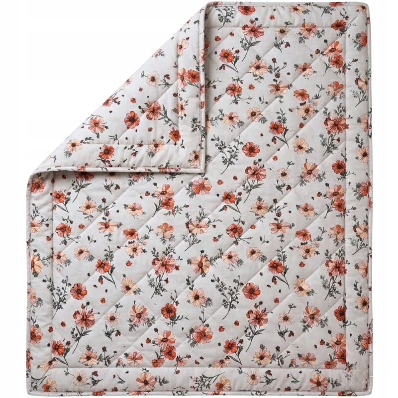 Kołdra Letnia 200x220 Antyalergiczna z Nadrukiem Cienka Lekka Pastelowe Kwiaty