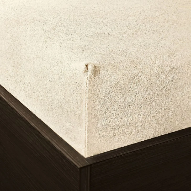 Prześcieradło frotte z gumką 200x220 ecru 02-4