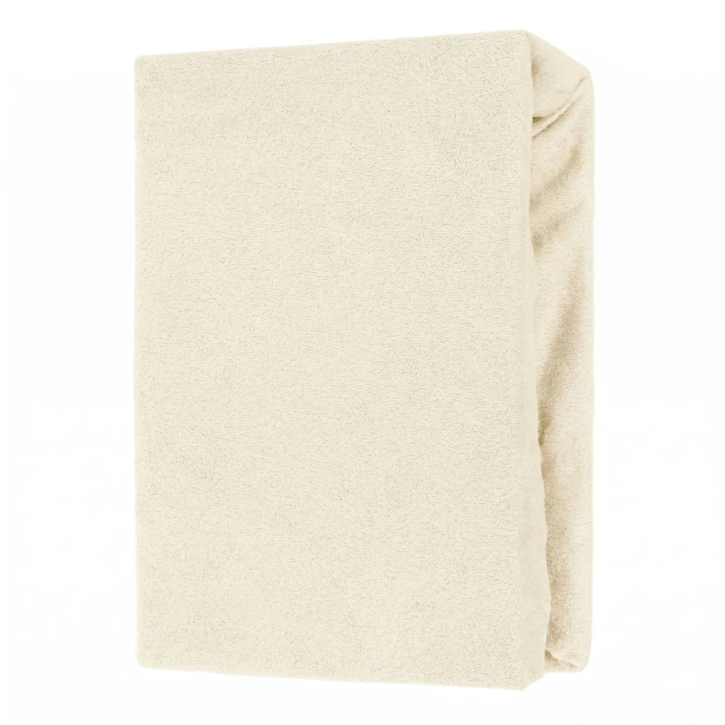 Prześcieradło frotte z gumką 200x220 ecru 02-3