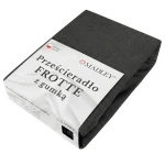 Prześcieradło frotte z gumką 200x220 czarne M44