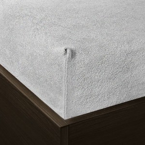 Prześcieradło frotte z gumką 140x200 szare M60-4